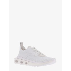 Nylon sneakers with iconic gancini sole