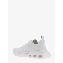Nylon sneakers with iconic gancini sole