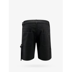Stretch cotton bermuda shorts with embroidered logo