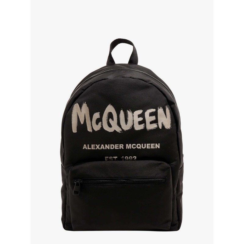 Metropolitan nylon backpack with graffiti print