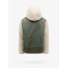 Nylon jacket with eco shearling inserts