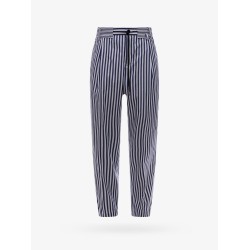 Striped cotton trouser