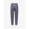 Striped cotton trouser