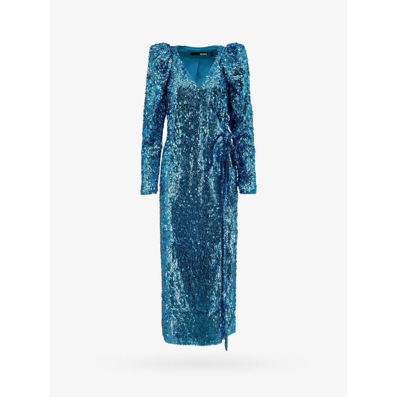 Dress with all-over sequins