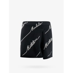 Cotton blend shorts with contrasting logo