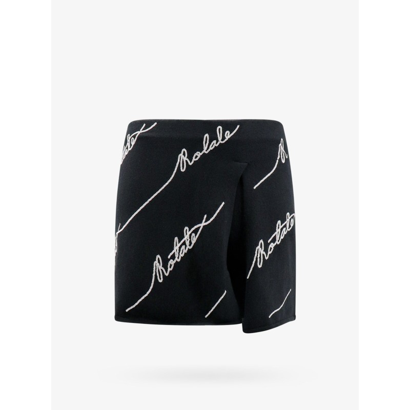 Cotton blend shorts with contrasting logo