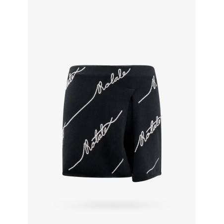 Cotton blend shorts with contrasting logo
