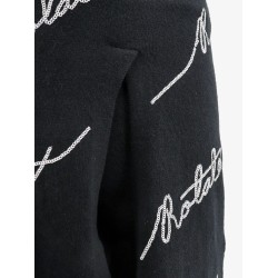 Cotton blend shorts with contrasting logo