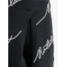 Cotton blend shorts with contrasting logo