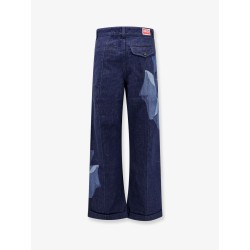 Tailored jeans with kenzo rose print