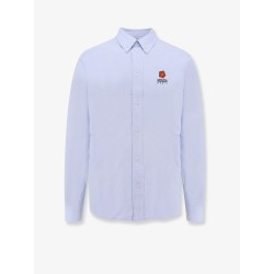 Cotton shirt with boke flower embroidery on the front