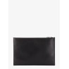 Leather clutch with mcqueen graffiti logo