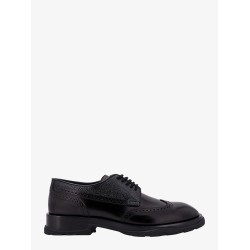 Leather lace-up shoe