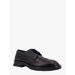 Leather lace-up shoe
