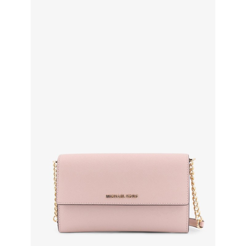 Jer set leather shoulder bag with frontal monogram