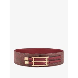 Jacquard paisley fabric belt