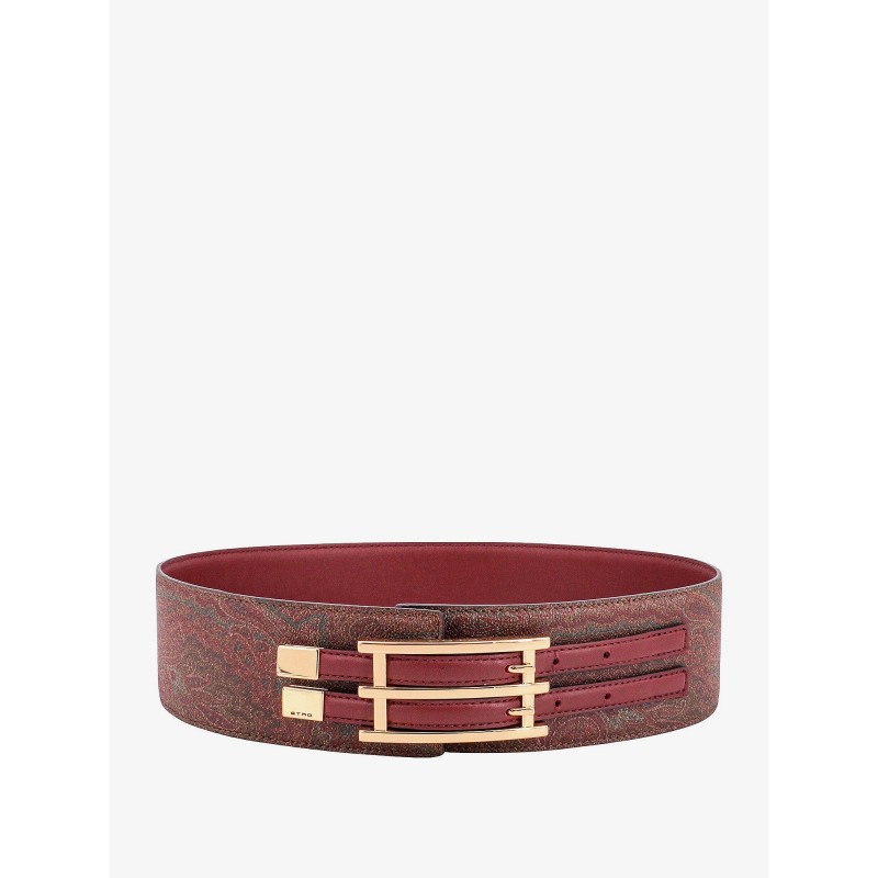 Jacquard paisley fabric belt