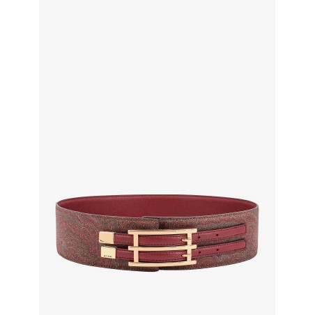 Jacquard paisley fabric belt