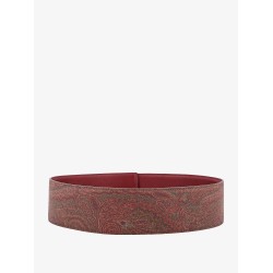 Jacquard paisley fabric belt
