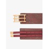 Jacquard paisley fabric belt
