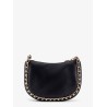 Kendall leather shoulder bag with frontal monogram