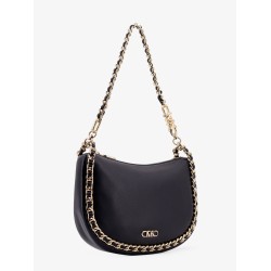 Kendall leather shoulder bag with frontal monogram