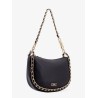 Kendall leather shoulder bag with frontal monogram