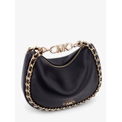 Kendall leather shoulder bag with frontal monogram