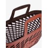 Perforated leather handbag