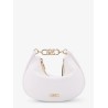 Kendall leather shoulder bag with frontal monogram