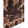 Fabric shopping bag with pegasus embossed maxi embroidery