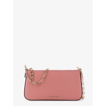 Empire leather shoulder bag with metal logo