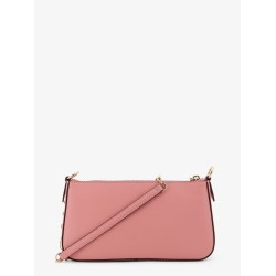 Empire leather shoulder bag with metal logo