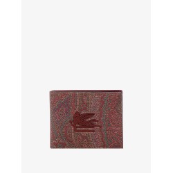 Pailsey fabric wallet with etro cube logo