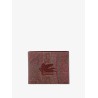 Pailsey fabric wallet with etro cube logo