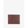 Pailsey fabric wallet with etro cube logo