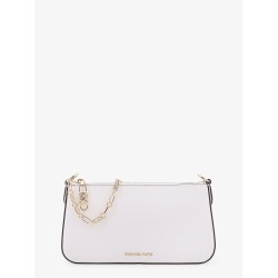 Empire leather shoulder bag with metal logo