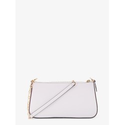 Empire leather shoulder bag with metal logo