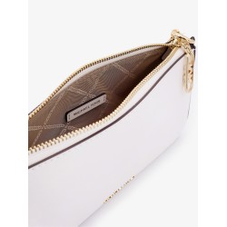 Empire leather shoulder bag with metal logo