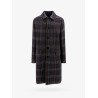 Tartan wool and cashmere coat