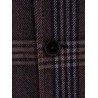 Tartan wool and cashmere coat