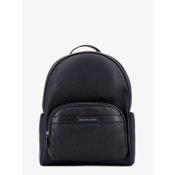 Bex leather backpack with frontal logo patch