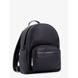 Bex leather backpack with frontal logo patch