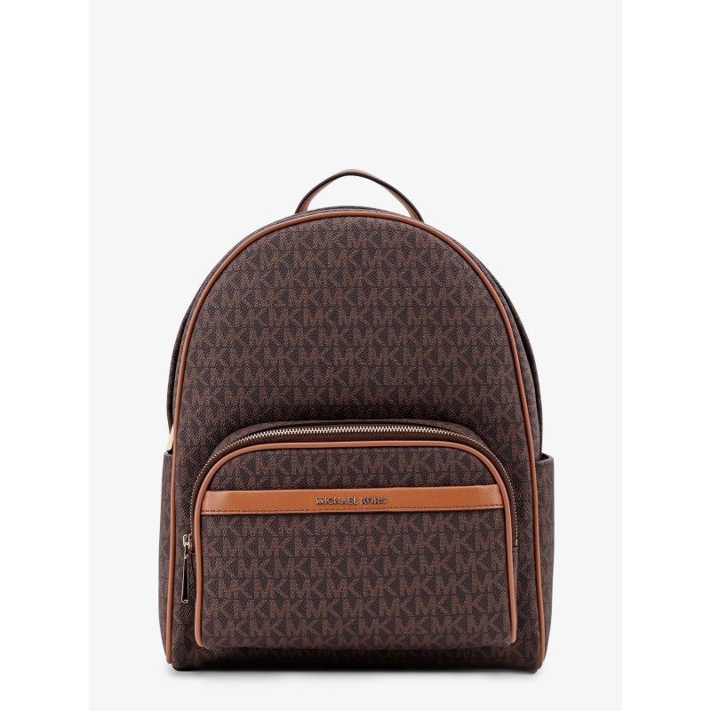 Bex coated canvas backpack with frontal logo patch