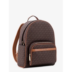 Bex coated canvas backpack with frontal logo patch