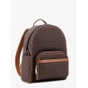 Bex coated canvas backpack with frontal logo patch