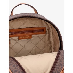 Bex coated canvas backpack with frontal logo patch