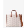 Gigi covered canvas handbag with empire logo print