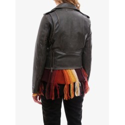 Slim fit Destiny lived-in effect leather biker