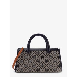 T Monogram E/W fabric and leather bag